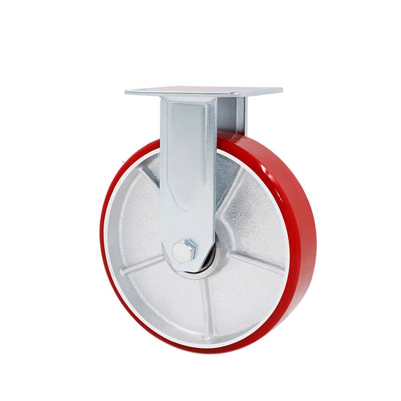 鑫睿辉 重型PU脚轮 4寸定向轮 个高清大图