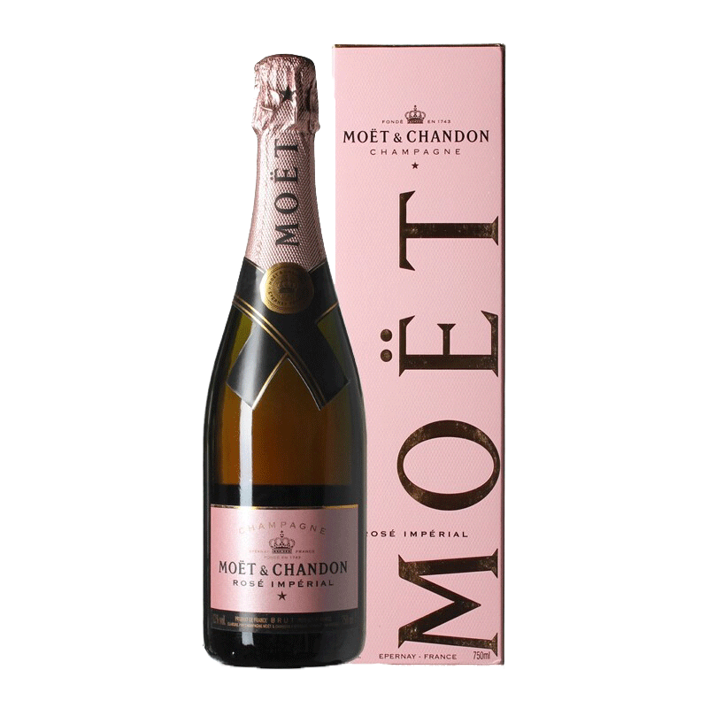 酩悦经典粉红香槟750ml法国原瓶进口葡萄酒派对香槟酒礼盒装