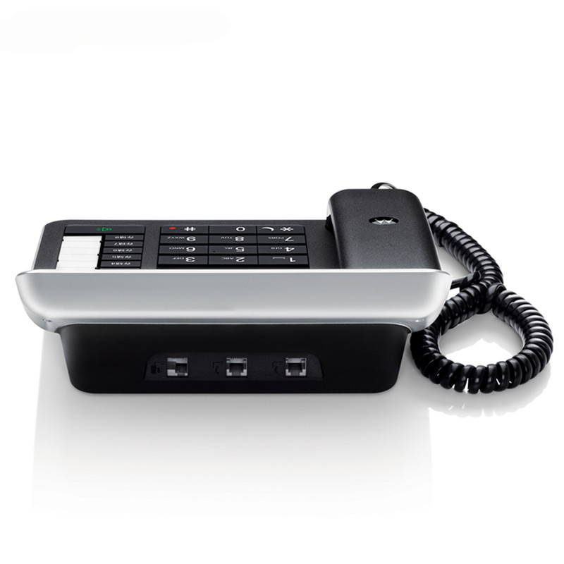 摩托罗拉(MOTOROLA) C7501RC 一拖三子母机 智能插卡录音子母机高端商务办公客服电话来电语音报号中文