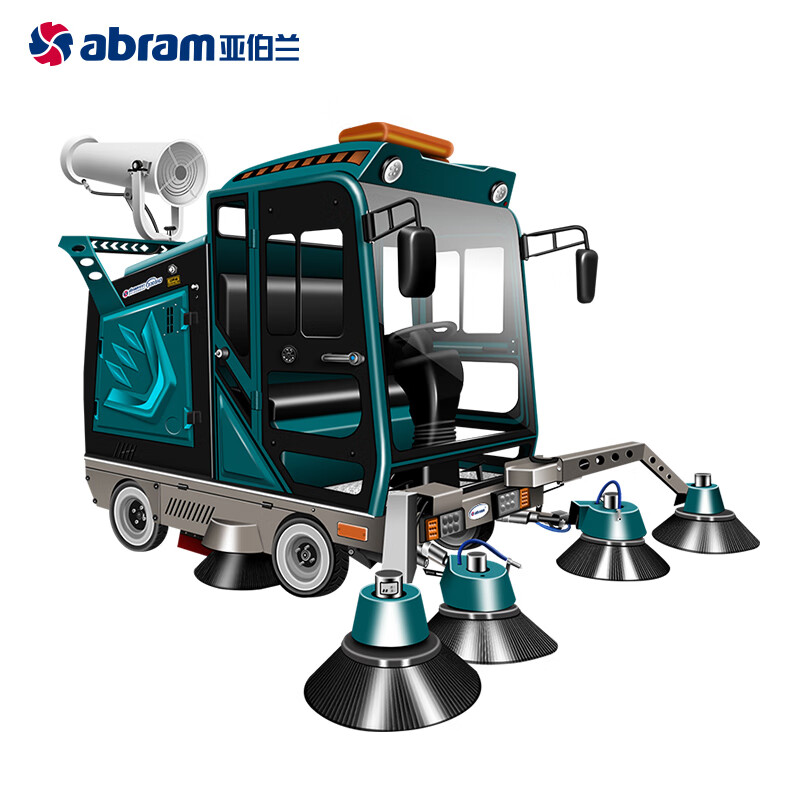 亚伯兰(abram)YBL-DP3000AD 大型七刷款扫地车 48V200A锂电 配雾炮和高压水枪 240升垃圾桶 【