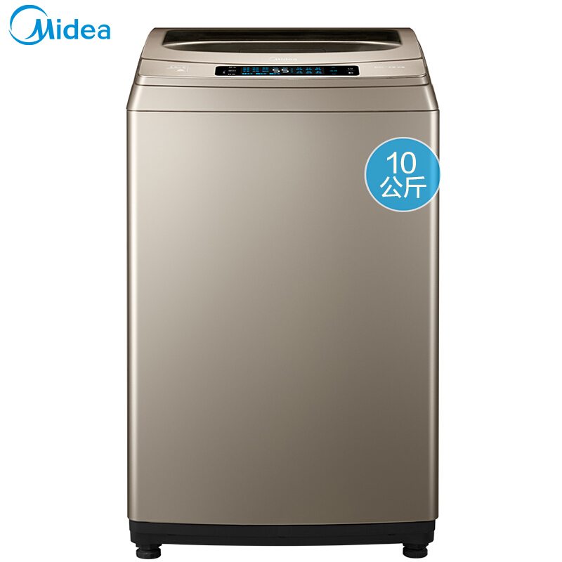 美的（Midea）10KG公斤大容量全自动智能单桶波轮洗衣机 MB100-6200QCG700*650*1050