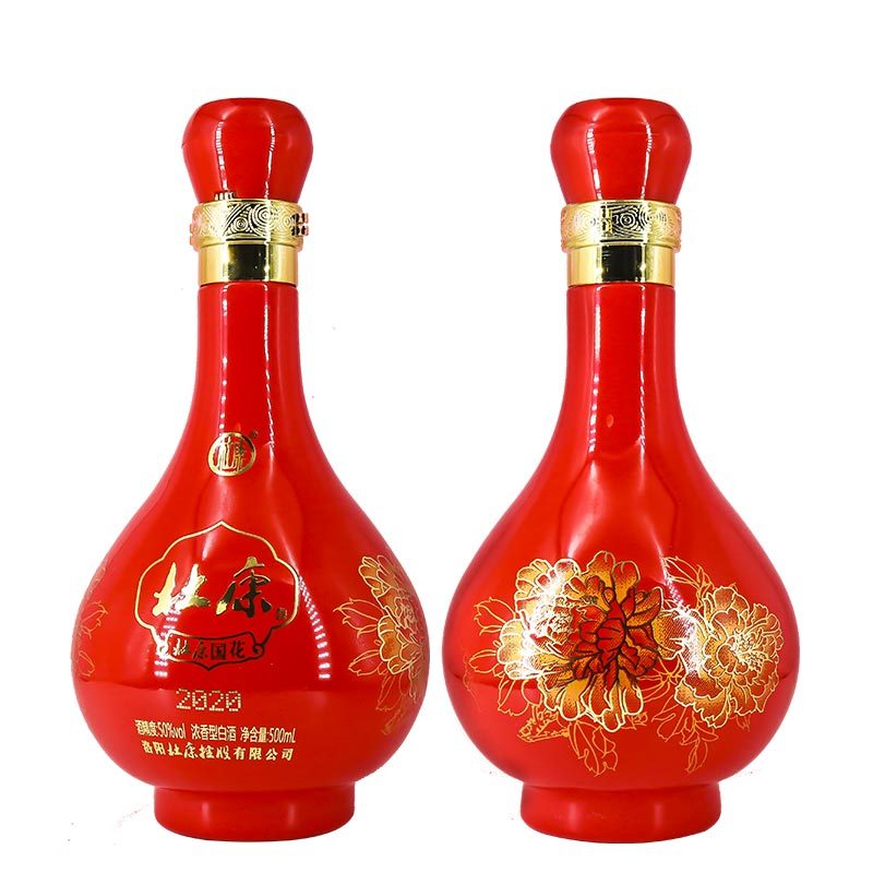 杜康国花500ml浓香型白酒婚宴喜酒50度单瓶