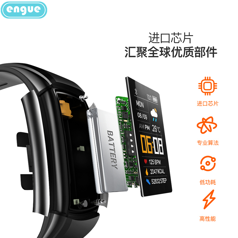恩谷 智能心率手环 EG-T3s高清大图