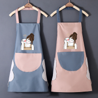 围裙家用厨房防水防油可擦手工作服男日系可爱韩版女时尚做饭围腰