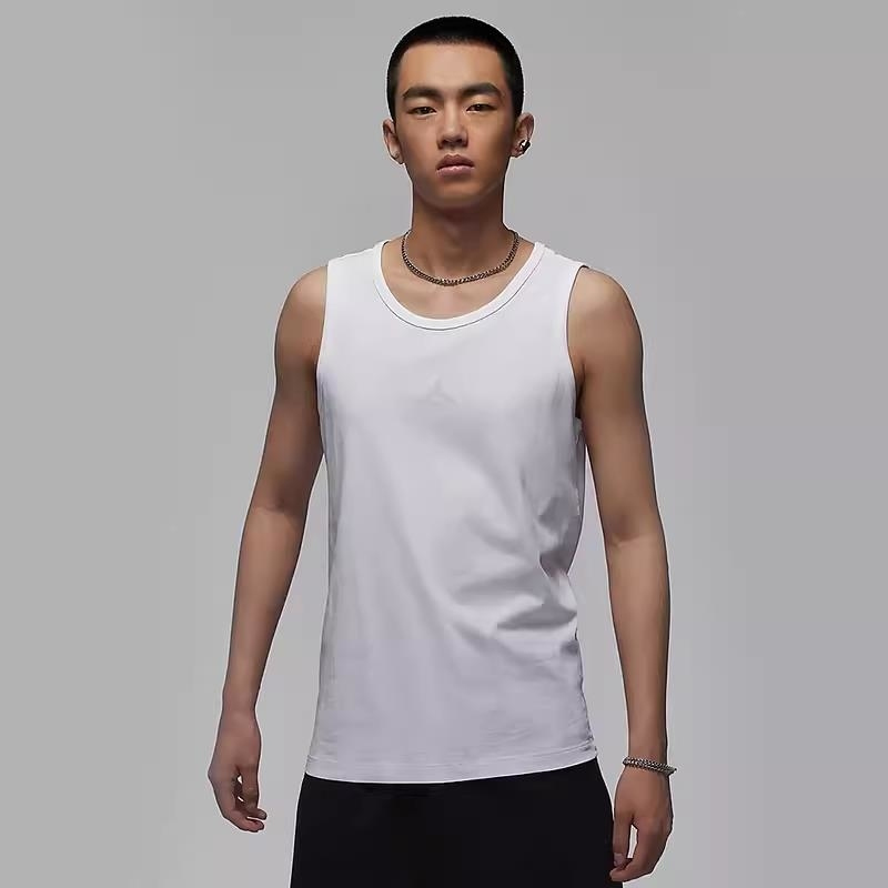 NIKE耐克背心JORDAN运动休闲舒适透气针织圆领男装FN5997-100 D