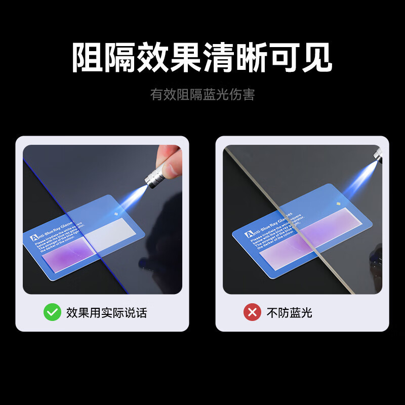 毕亚兹防蓝光保护膜L05 27寸显示器专用护眼科技膜超强防护高清大图