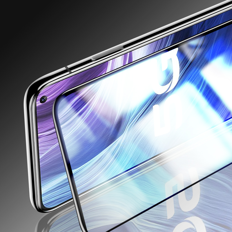 [买2送磨砂壳]轻万适用vivo z6钢化膜全屏黑色高清透明防摔贴膜vivo手机保护膜全玻璃高清大图