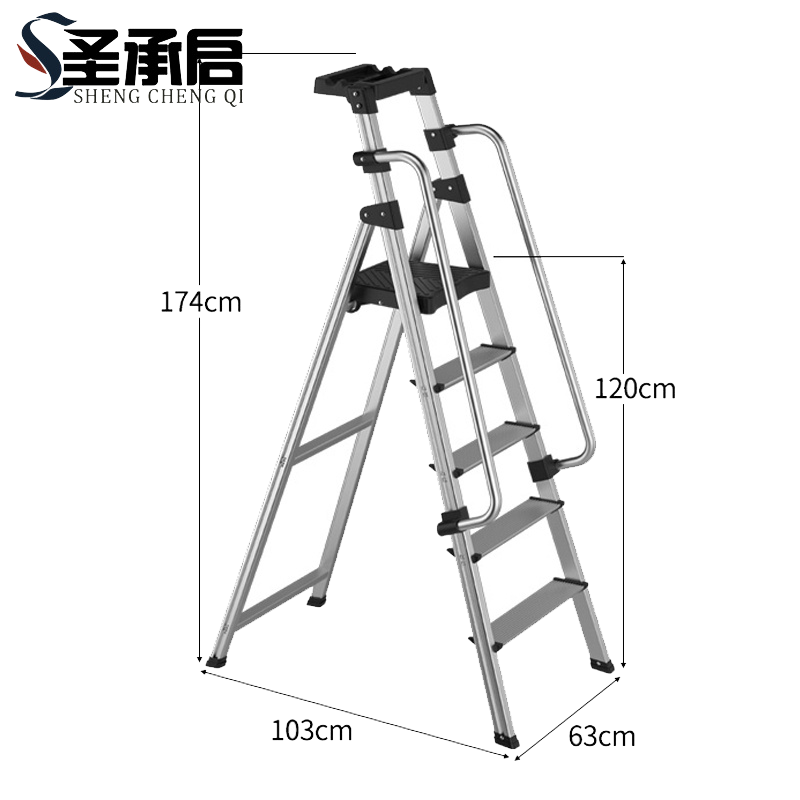 圣承启 人字梯 五步个高清大图