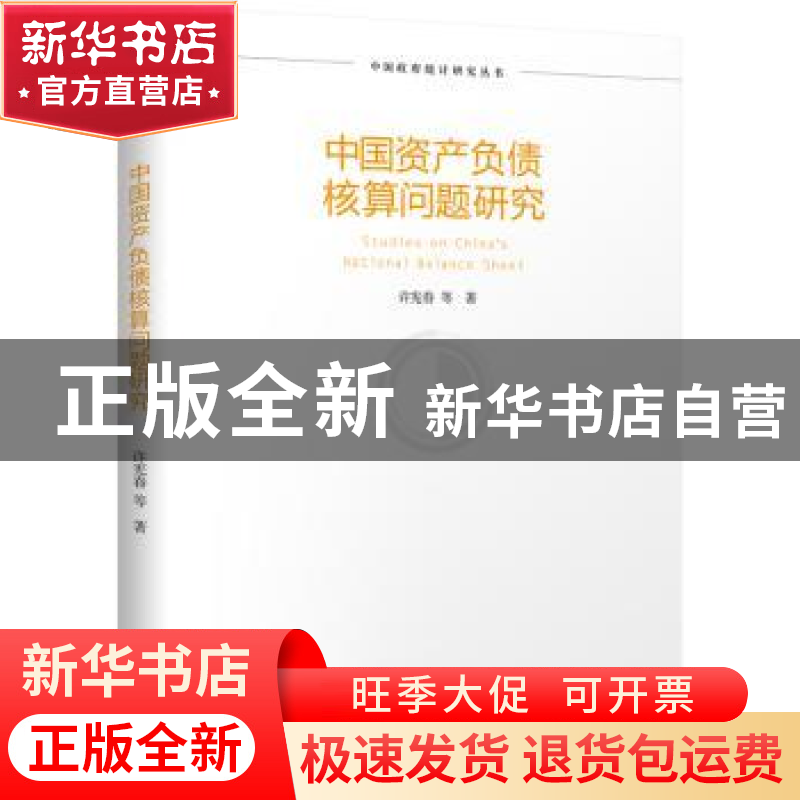 正版 中国资产负债核算问题研究 许宪春 等 北京大学出版社 9787