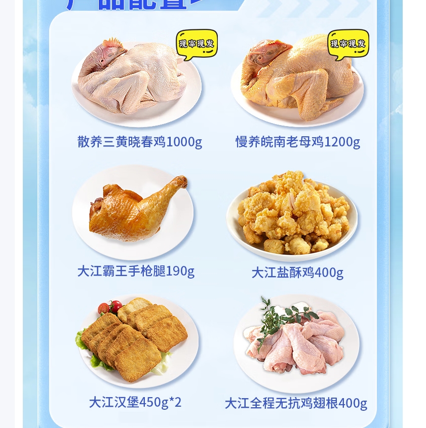大江生鲜-大口吃肉优品套餐C(冷鲜+冷冻)4090g高清大图