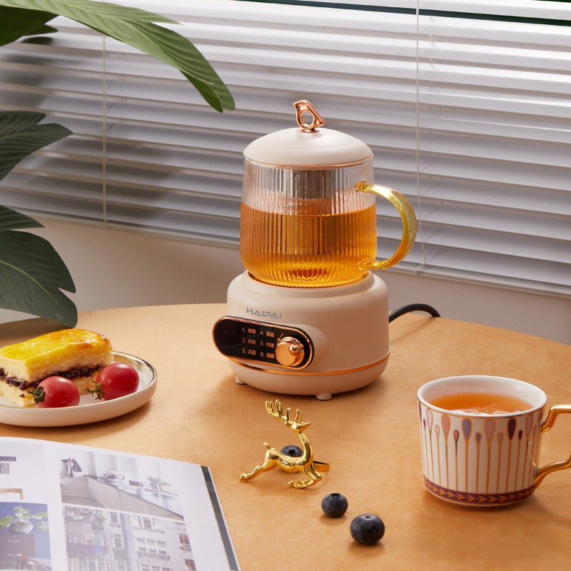 海牌(HAIPAI)养生杯HP-Y39A[白色]分体式设计便于清洗6种功能模式定时预约0.5L养生壶电水壶电水杯