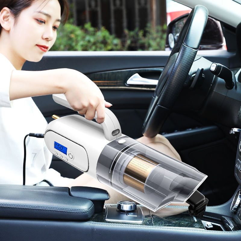 车载吸尘器120w多功能大功率四合一家车两用汽车打气充气泵车用品指针