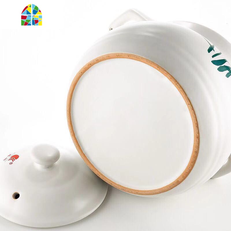砂锅大容量汤锅4800ML-2900ML可高温炖锅明火 直烧陶瓷煲汤煲 FENGHOU 白色2600ML适合3-4人高清大图