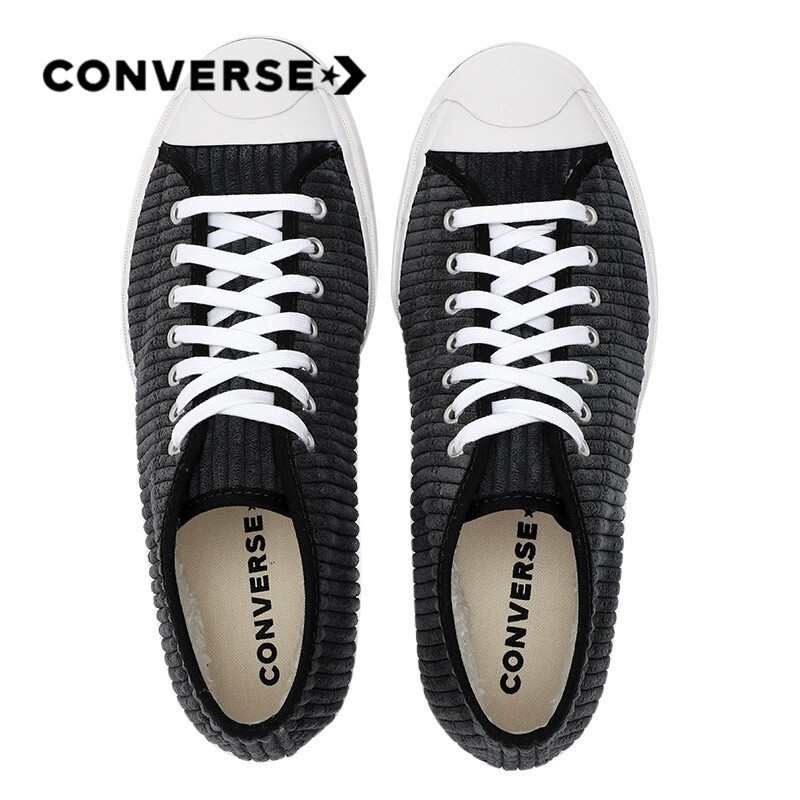 匡威(Converse)休闲鞋 开口笑 黑色保暖中帮鞋女 学生加绒板鞋 169794