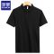 [精梳棉]罗蒙夏季短袖polo衫男中青年商务简约休闲纯色翻领体恤