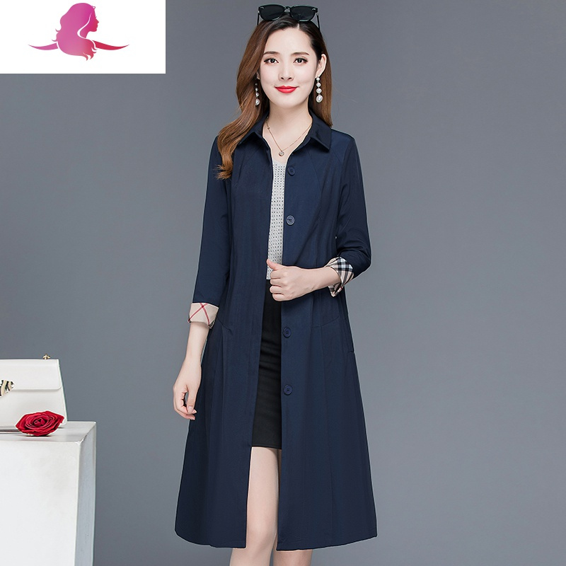 艳如飞女士风衣 艳如飞中年妈妈春装上衣薄款春秋外套中老年女装洋气