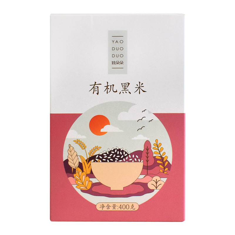 姚朵朵 有机黑米400g无添加 无染色 精选杂粮粥有机黑大米原料