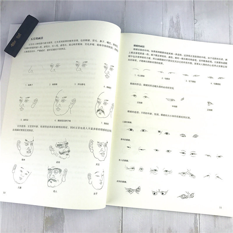 [正版]白描神仙图谱+素手写真白描神仙图全2册 国画工笔人物画白描临摹范本技巧解析学习 白描画谱技法从入门到精通零基础高清大图