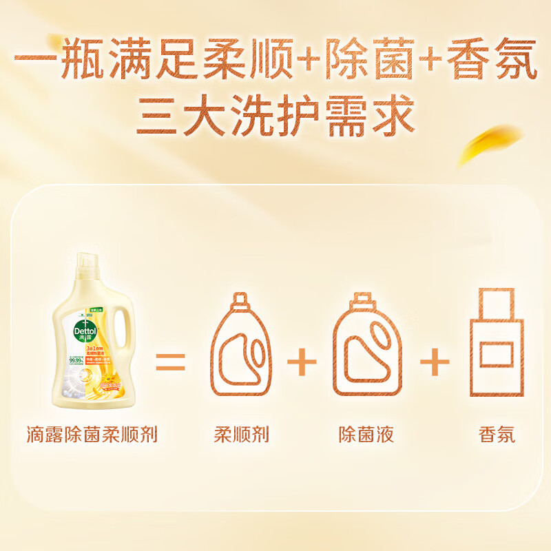 滴露-3合1衣物柔顺除菌液阳光金盏花1L
