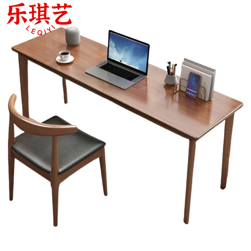乐琪艺 实木书桌椅 1桌1椅 140cm 套高清大图