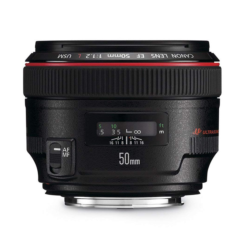 佳能EF 50mm f/1.2L USM全画幅单反数码相机镜头 佳能卡口 滤镜口径72mm 标准定焦
