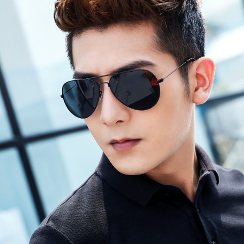 玻璃镜片太阳镜男开车骑行司机专用眼镜飞行员蛤蟆镜韩版墨镜女士