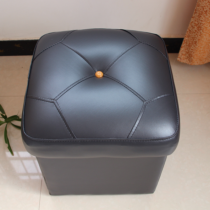 寻木匠小皮凳子沙发凳收纳口试换鞋搁脚凳方皮墩子茶几凳储物矮妆凳软