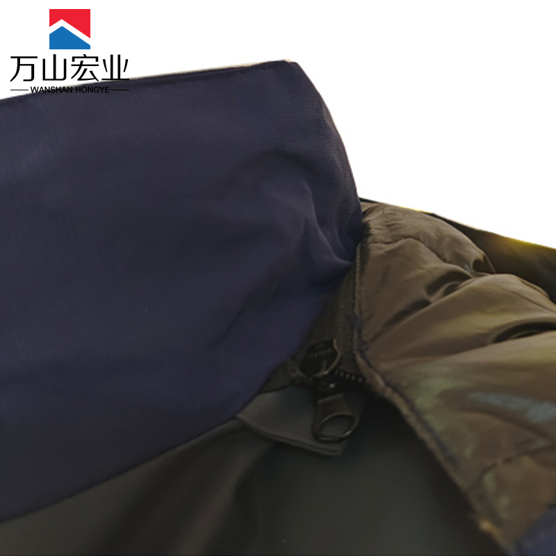 万山宏业 保暖防风衣 夹克式羽绒服 WG066Q/件高清大图