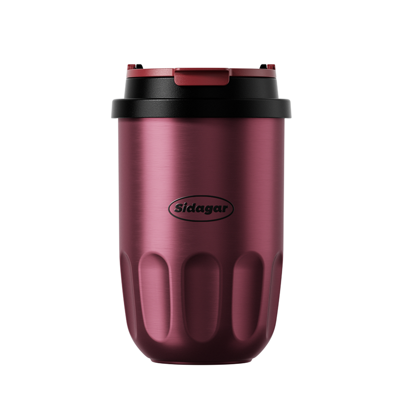 世大家 灵眸咖啡杯420ml陶瓷-缎光玫瑰(红)高清大图