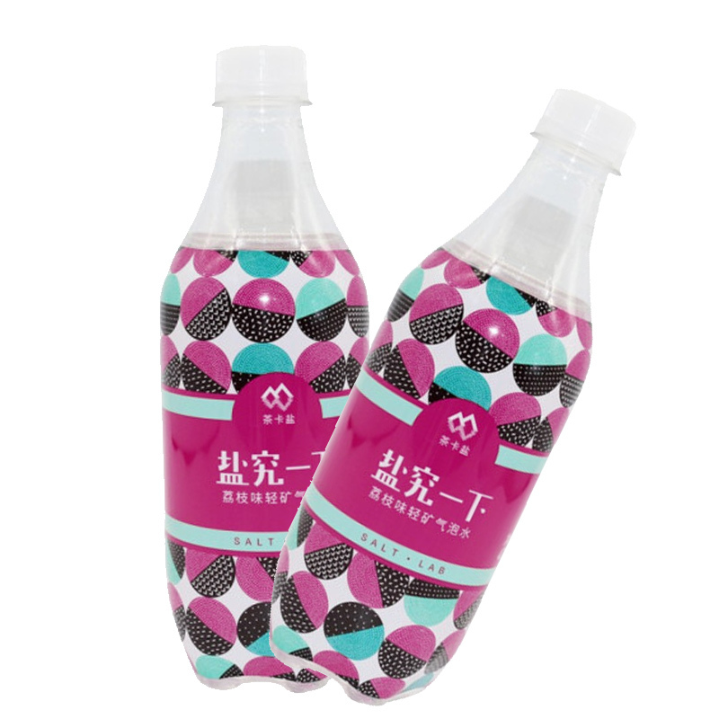 延中 盐究一下 荔枝味 茶卡盐轻矿气泡水 470ml *15瓶 整箱装