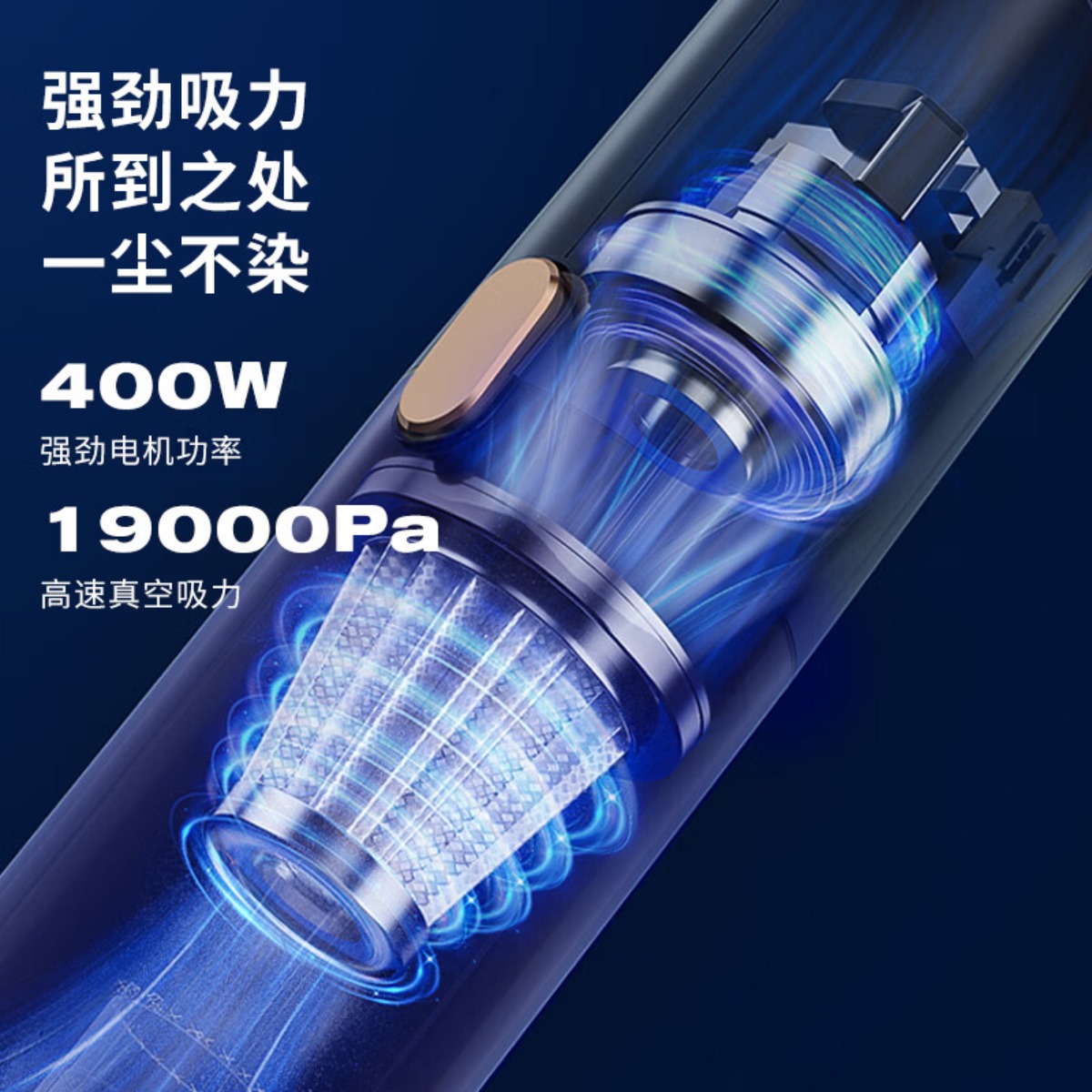 澳得迈真空吸尘器S13 吸拖一体 家用手持有线吸尘器 强劲吸力 5米电源线 白色高清大图