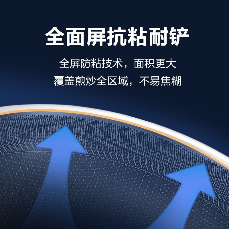 苏泊尔(SUPOR) 316L不锈钢防粘炒菜少油烟双面屏家用烹饪锅具磁炉通用34cmEC34JKC02