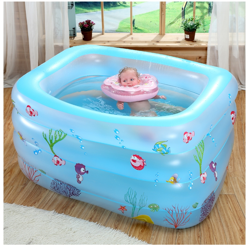 婴儿游泳池闪电客恒温家用可折叠的儿宝宝家庭版充气水池儿童游泳桶
