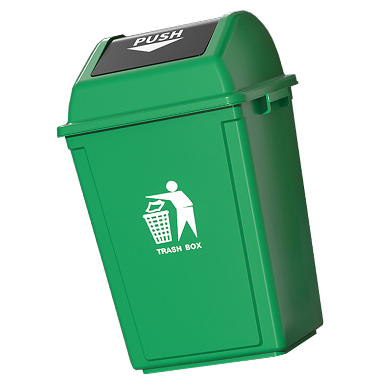 圣承启 翻盖垃圾桶 10L个高清大图