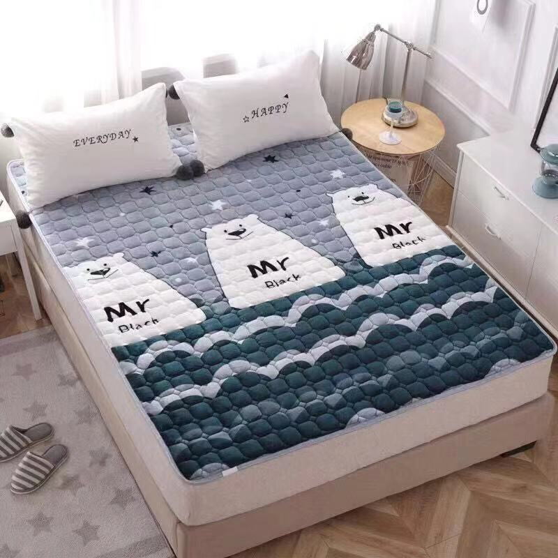 法莱绒加厚保暖床垫子0.9/1.2米单双人学生宿舍榻榻米1.5/1.8床褥高清大图