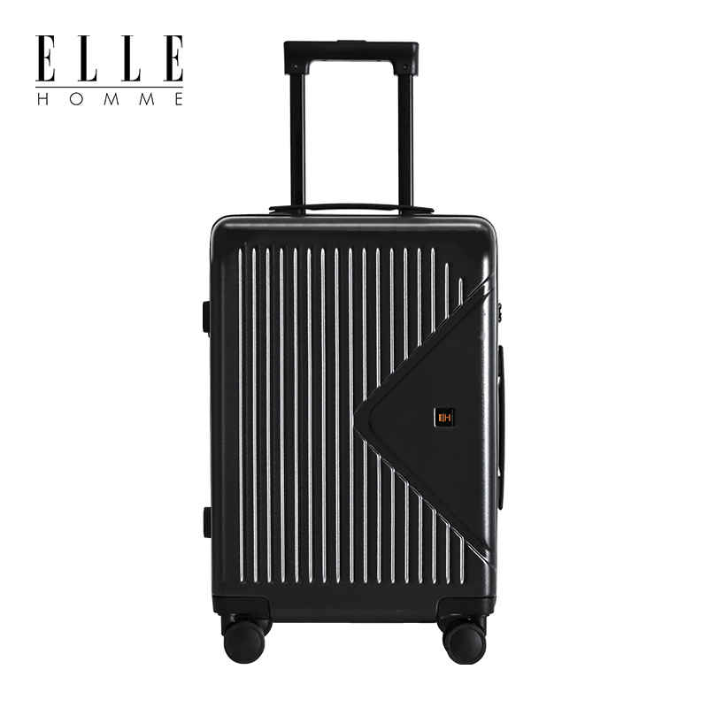 ELLE HOMME EH2202201 时尚商务风拉杆箱 20寸百搭黑