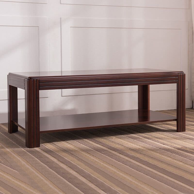 中伟(ZHONGWEI)办公茶几双层茶几现代简约长茶几1200*600*450图片