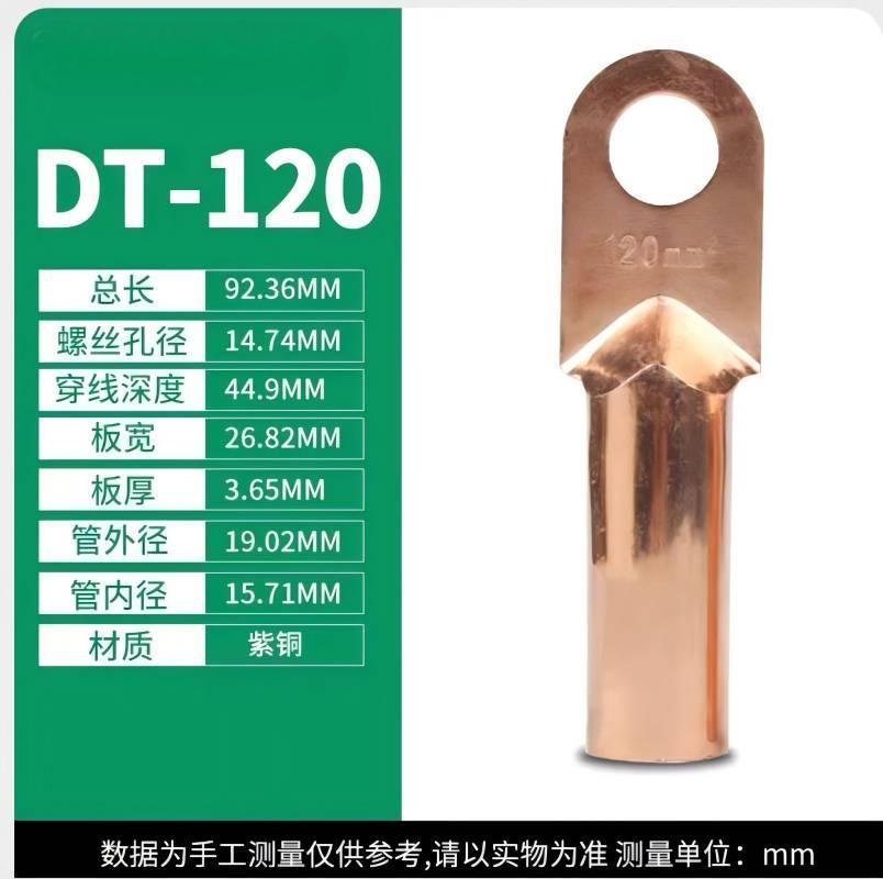 CHFK 紧固配件-铜鼻子DT120mm（单位：个）适用于接线排紧固衔