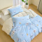 水星家纺怡梦花间全涤磨毛四件套 200*230cm 1.5m床