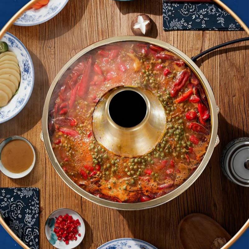 荣事达HG1890工美-景泰蓝铜火锅3.5L高清大图