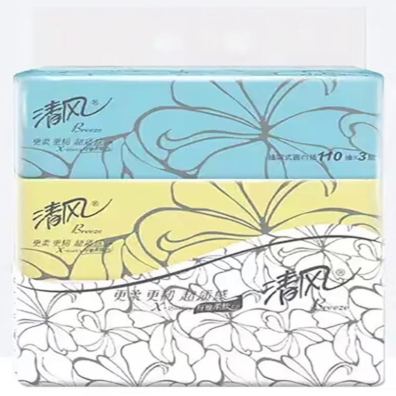 清风超质感系列抽纸24包(3层110抽)AR33LS 整箱180mm*132mm*3层 110抽/包