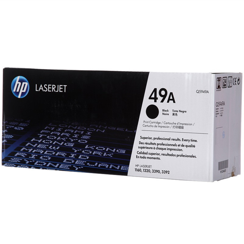 惠普(HP)Q5949A 49A 黑色硒鼓 (适用 HP LaserJet 1160 3390 1320 3392)