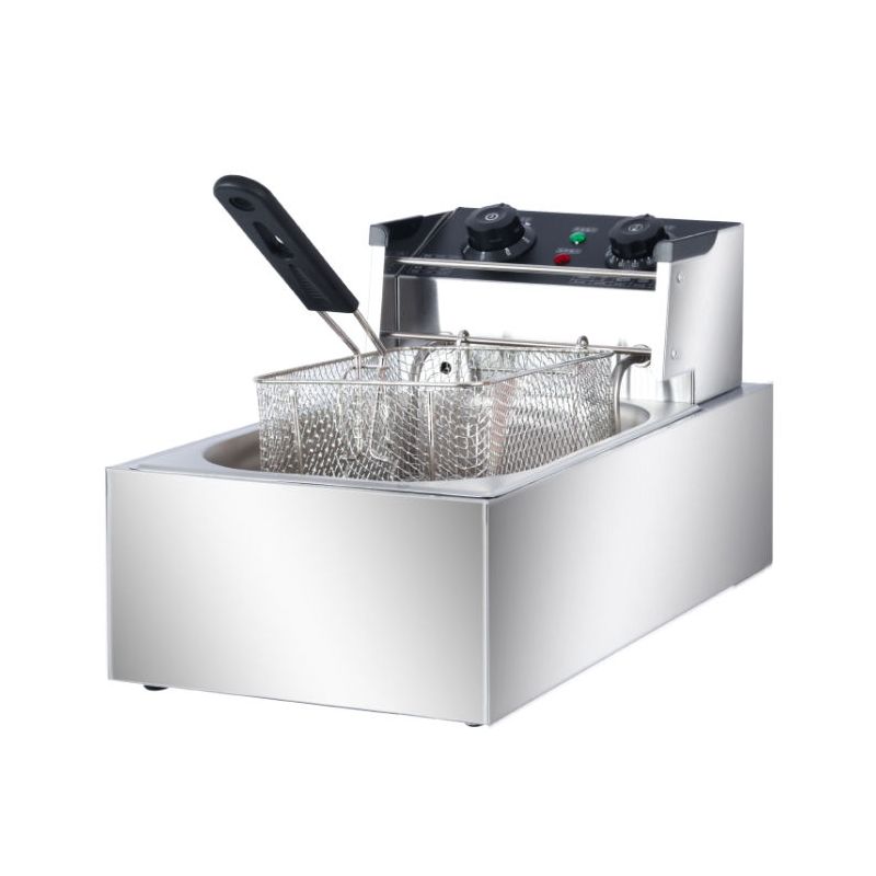 电炸炉不锈钢炸锅商用炸锅炸薯条炸鸡油条锅电油炸锅双缸定时炸炉电热