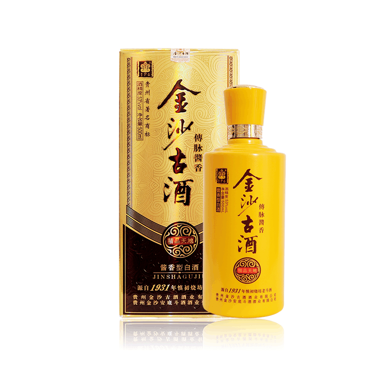 超美品 金沙古酒精品天地500ml*1瓶装酱香型白酒53度【价格图片品牌报价 その他