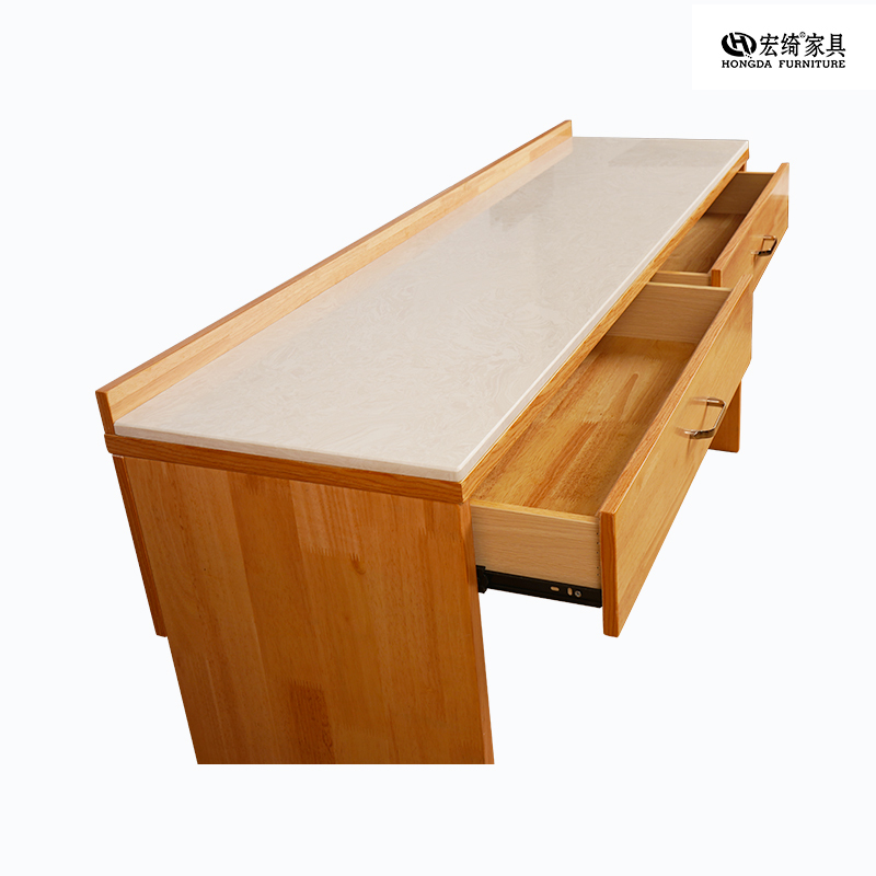 宏绮家具 书桌 大理石书桌 原木色 1500*420*750
