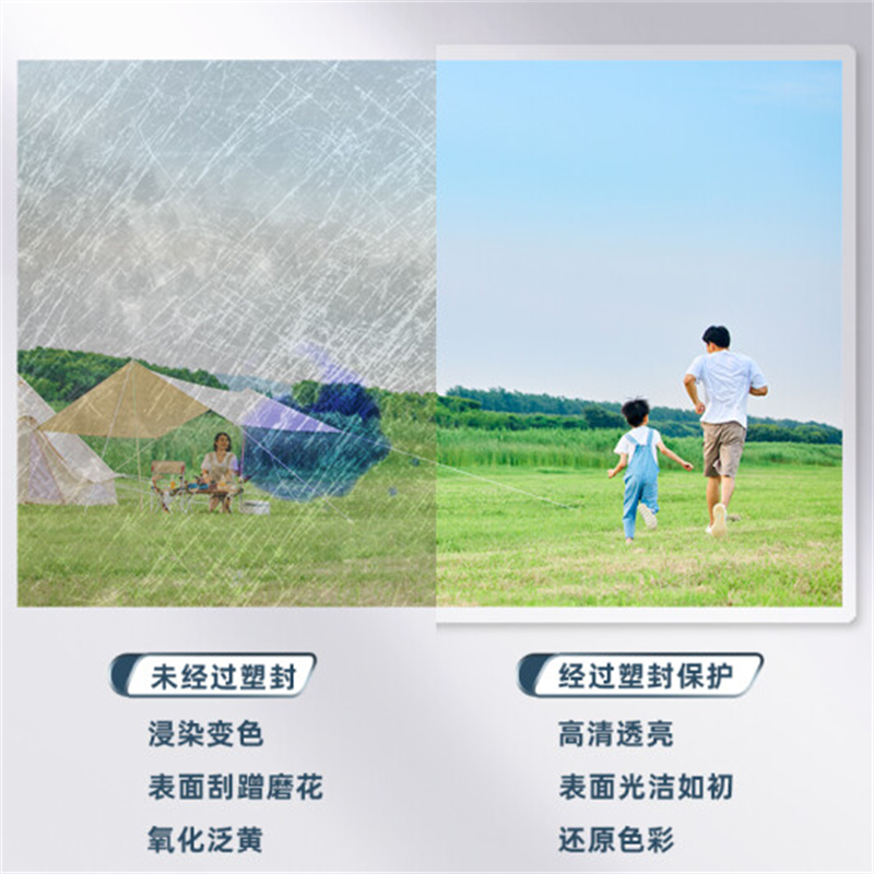 得力 过塑机塑封机膜过塑膜 A4(单位:包)
