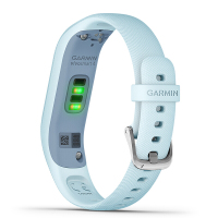garmin佳明 智能手环Vivosmart4户外多功能心率登山跑步游泳骑行智能腕表手环 浅蓝色 标准