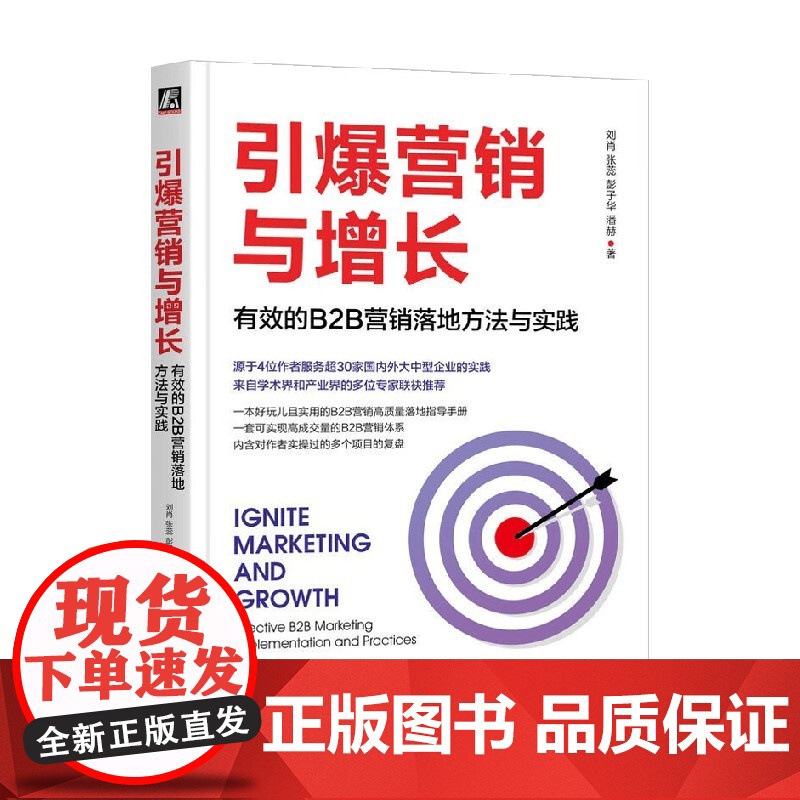 引爆营销与增长 有效的B2B营销落地方法与实践 刘肖 等 著 管理高清大图