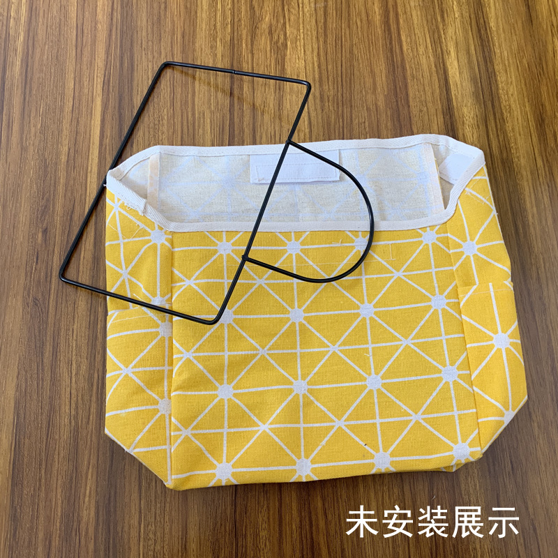 布艺收纳袋挂袋墙挂式浴室挂衣袋墙上内衣袜子床头手机储物置物袋收纳袋 三维工匠高清大图