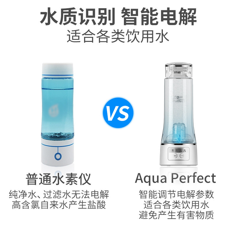 娜蜜丝(nanoTime)水素水杯富氢水杯高浓度便携美容仪多功能养生杯 水素水杯-白色